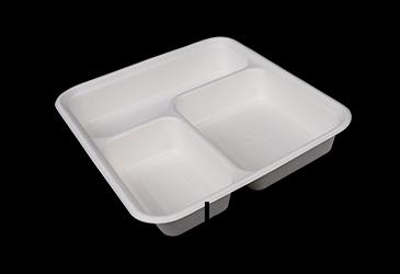 三格(ge)託(tuo)盤甘(gan)蔗(zhe)漿餐盒(he)餐(can)具