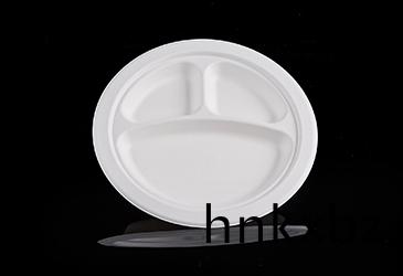 9寸(cun)3格(ge)圓盤甘(gan)蔗(zhe)漿餐盤餐(can)具