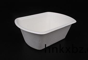 750ml橢(tuo)圓形(xing)甘蔗(zhe)漿(jiang)餐(can)盒餐具(ju)