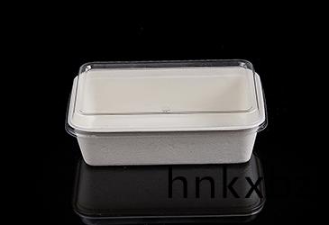 600ml帶(dai)蓋子(zi)方形(xing)甘(gan)蔗漿(jiang)餐(can)盒餐(can)具(ju)