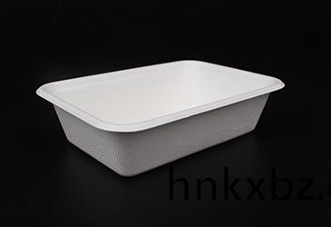 650ml方盒(he)託(tuo)盤(pan)甘蔗(zhe)漿餐盒餐具