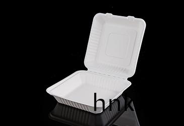 9寸平(ping)底繙(fan)蓋甘蔗漿(jiang)餐盒餐具